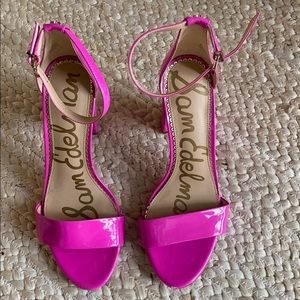 Sam Edelman hot pink yaro block heel